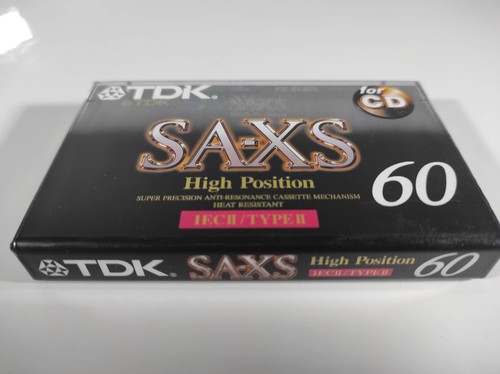 TDK SA-XS 60 EC Type II High Position Bias Cassette Tape Sealed item . - 第 1/5 張圖片