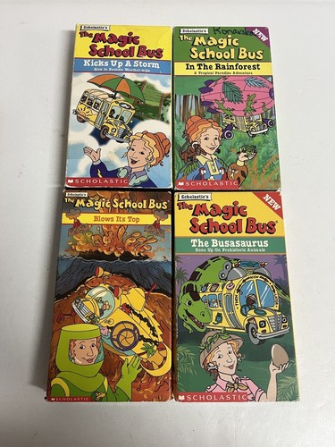 The Magic School Bus Lot of 4 VHS Tapes: Blows Top, Kicks Storm, Rain ...