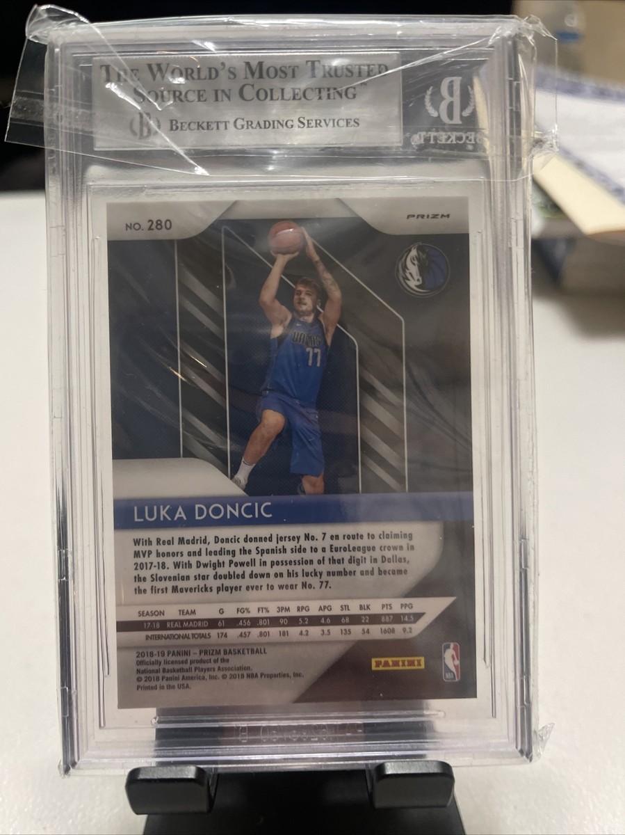 2018-19 Panini Silver Prizm BGS 9 Mint #280 Luka Doncic RC