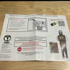 Spirit Halloween Tekky Electrified Maniac Prop Instruction Manual Only READ!