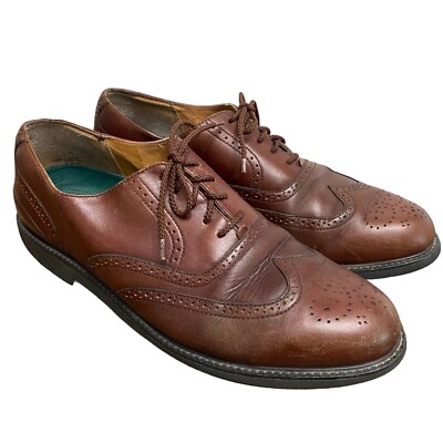 Rockport Men\'s Leather Wingtip Oxfords in Brown Mens Leather Wingtip Dress Oxfords Brown Rockport Shoes  main image 3