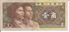 CHINA 1 JIAO 1980 #2