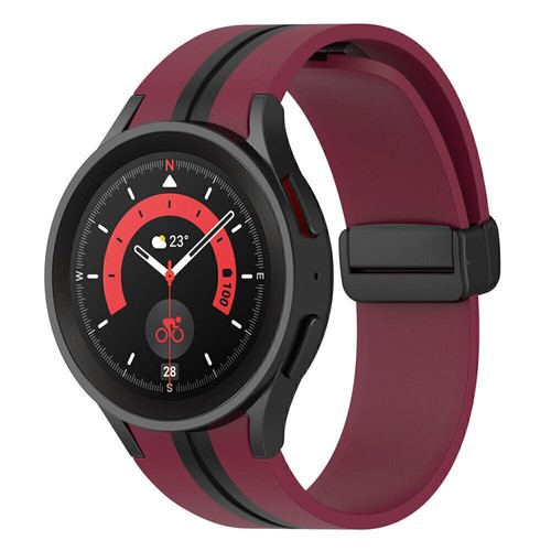 Magnetic Silicone Band Strap For Samsung Galaxy Watch 5 40 44mm/5 Pro 45mm Sport - Picture 73 of 77