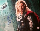 Chris Hemsworth Thor Stan Lee Mr Marvel Dual Signed Autographed Photo PSA/DNA
