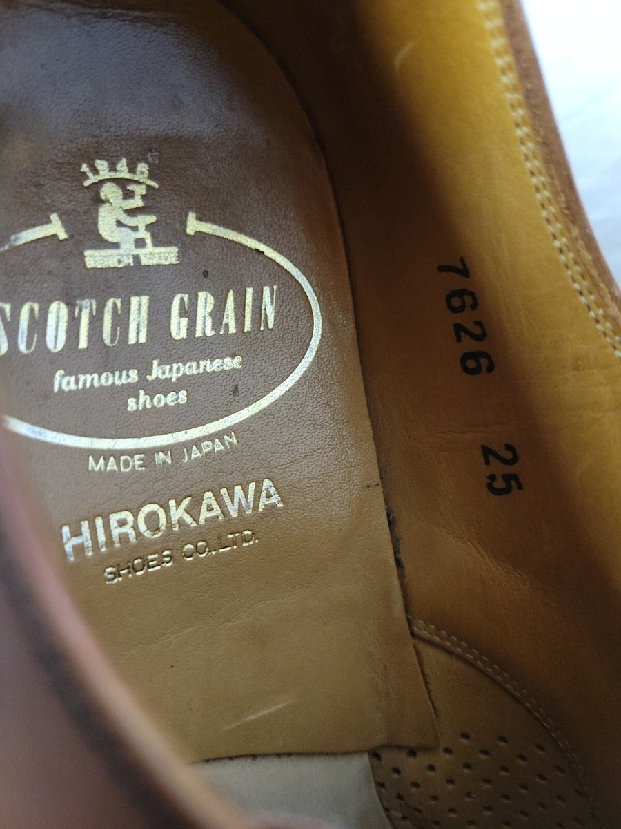 Scotch Grain For Hirokawa Brown Oxford 7626 Mens Shoes JAPAN