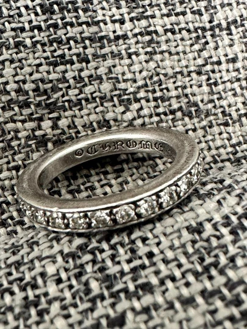 Rera CHROME HEARTS Diamond Ring used US 6 From JAPAN