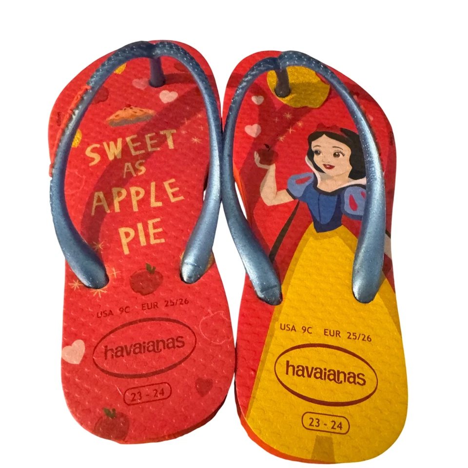Sandalias Chanclas Havaianas Niños Disney Princesa Blancanieves Delgadas, Talla 9C Foto 2 de 4