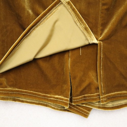 TRACTR GIRL'S GOLD VELOUR SKORT SHORT SKIRT PULL ON CHOOSE 10, 12, 14, or 16 - Picture 2 of 6
