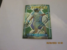 GARY SHEFFIELD MARLINS 1995 TOPPS FINEST PROTECTOR COVER  CARD #119 FREE SHIP