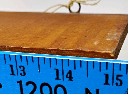 Vintage abgestuftes Holz Wandregal 3 Ebenen hängendes Präsentationsregal Schnickschnack Handarbeit 15" - Bild 16 von 19