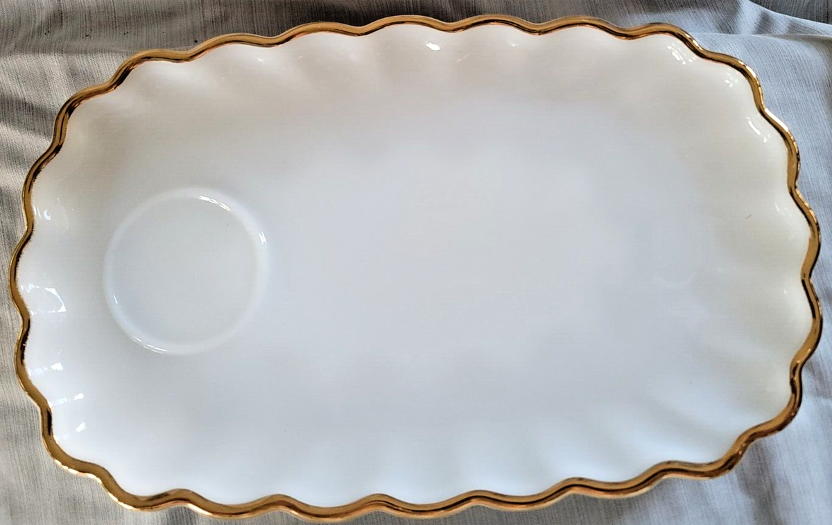 Vintage Anchor Hocking Fire King Snack Plate Set | eBay