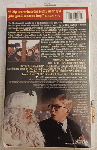 A Christmas Story VHS w/ Clamshell - Peter Billingsley Melinda Dillon - Picture 2 of 5