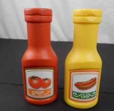 Step 2 Pretend Play Food Ketchup & Mustard Bottles Condiments Authentic Kitchen