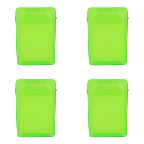 3.5 Inch IDE SATA HDD Hard Drive Disk Storage Box Plastic HDD Caddy Case(Green)