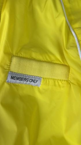 Members Only MO X Bomber Racer Style Jacket Yellow Women's Sz L NWT Classic - Picture 9 of 18