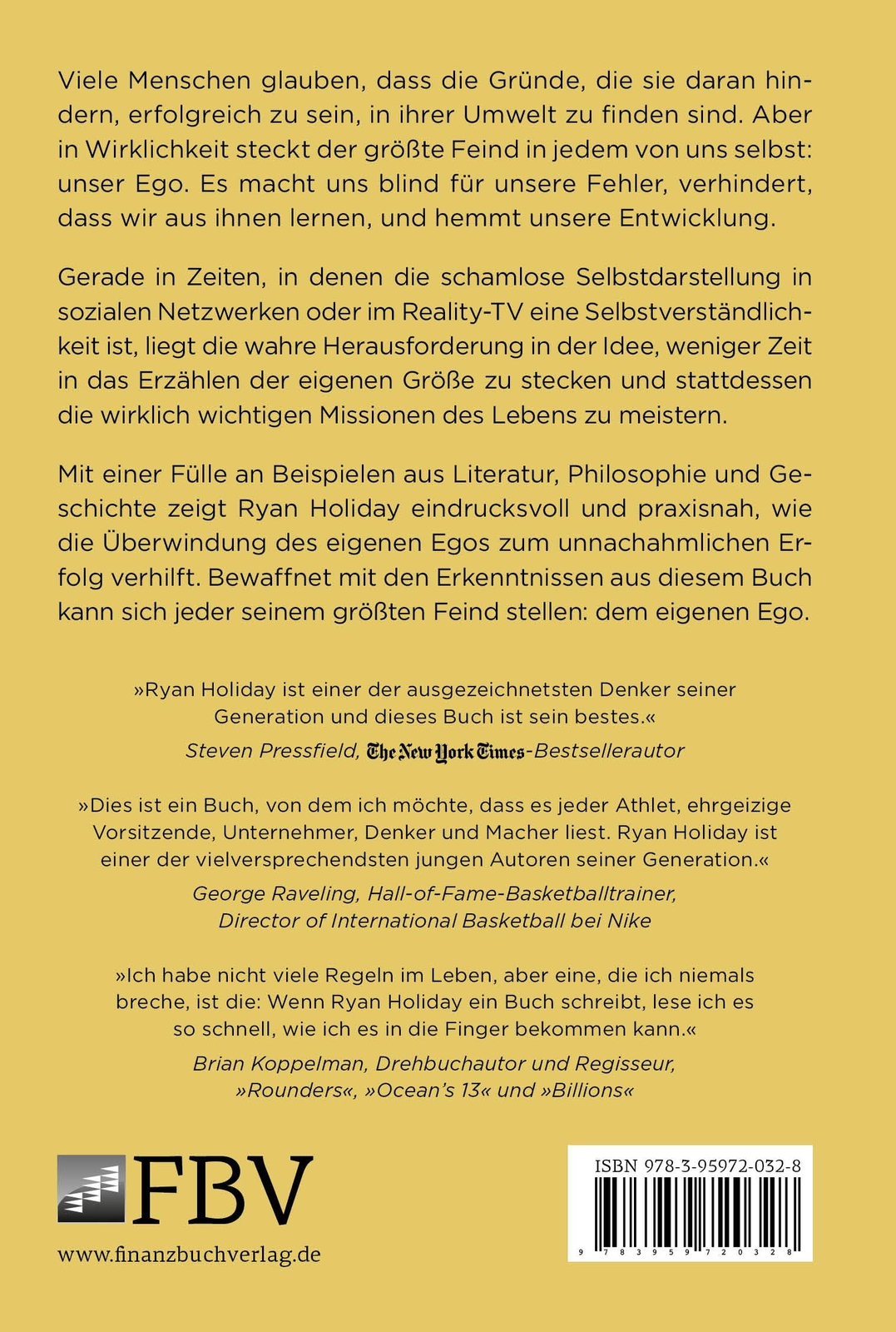 Thumbnail - Dein Ego Ist Dein Feind Ryan Holiday