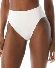 NWT Carmen Marc Valvo Womens High Waist Bikini White Size XS 60 12HL982
