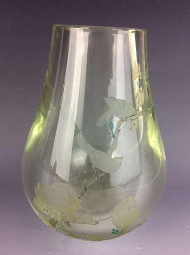 18C, QIANLONG MARK, RARE & LARGE CHINESE PEKING GLASS VASES
