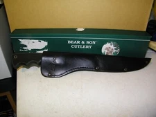 Bear & Son Fillet Knife No. 466 New In Original Box with Leather Sheath