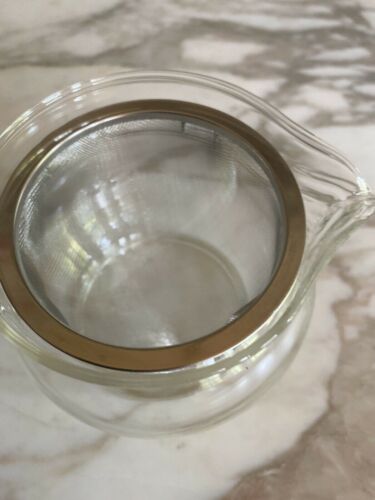 Glass Teapot With Stainless Steel Infuser & Lid 14 Oz Heat-Resistant Clear Desig - Picture 3 of 5