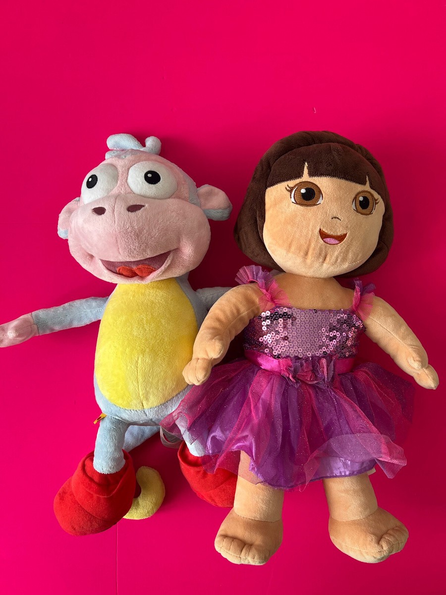 Build A Bear Dora The Explorer & Boots Monkey Plush Soft