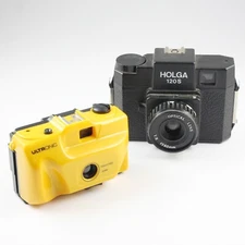 Plastic Fantastic Toy Camera Lot Special - Holga 120S & Ultronic 35mm Focus-Free