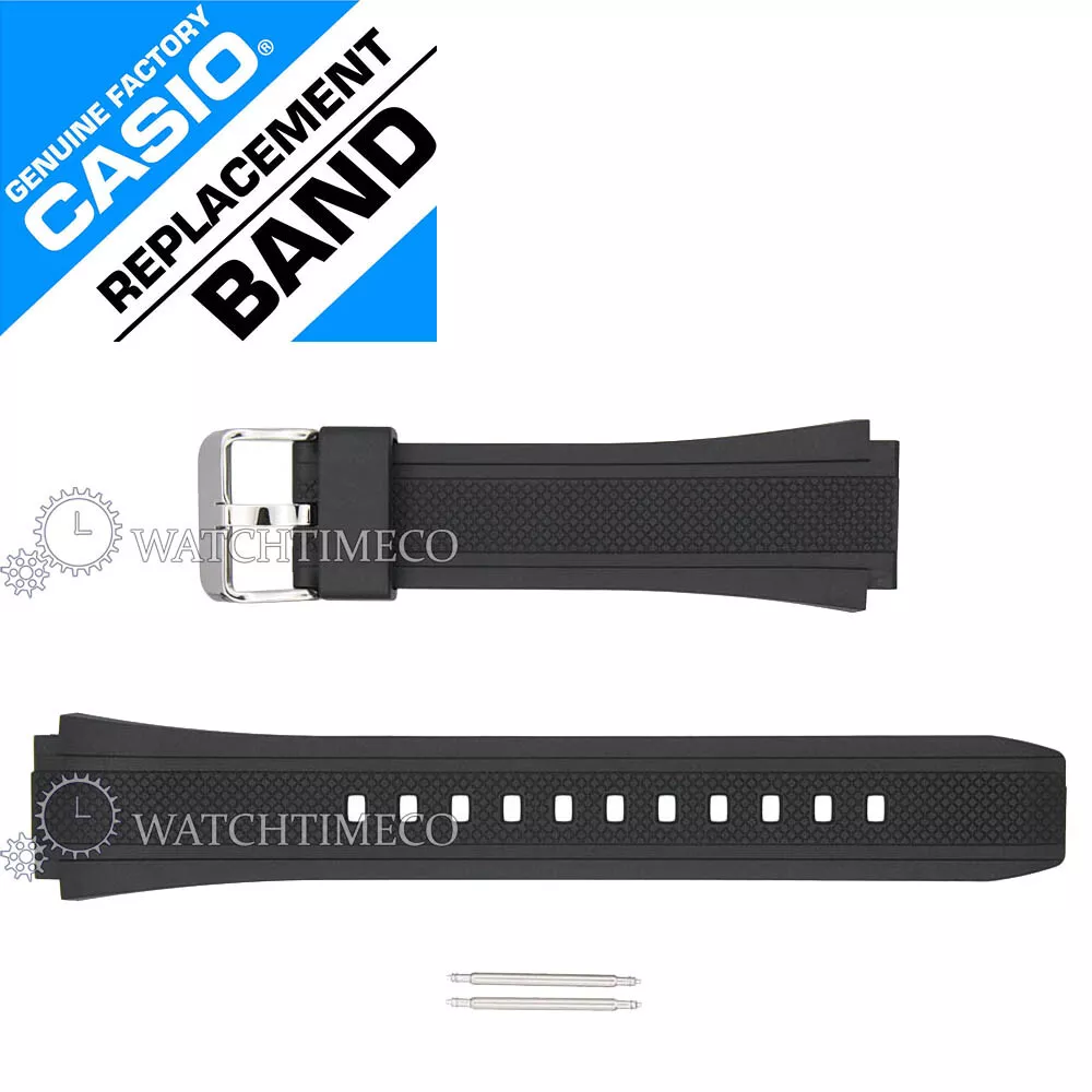 Genuine Casio Watch Band Edifice Chronograph EF-552-1AV Black Resin Strap +  Rods | eBay