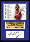 WHITNEY HOUSTON  SIGNED  FRAMED  DISPLAY 2