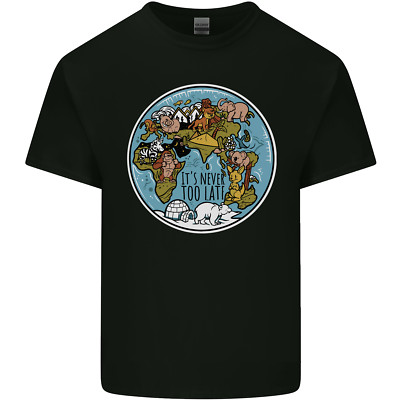 Climate Change It's Never Too Late Kinder T-Shirt Kinder