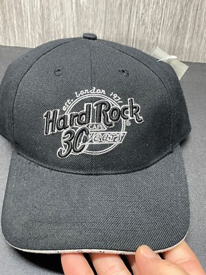 Hard Rock Cafe 30 Years Black Baseball Cap Ballcap OSFM