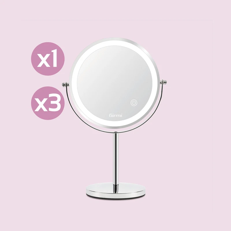 Specchio Bellezza per Trucco GIRMI Stupenda Make-Up Ingrandimento con Luci LED, fotografia 5 di 8