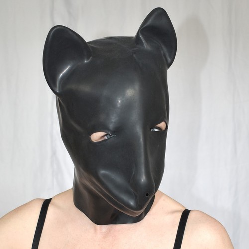realistische Latex HUNDE MASKE* Petplay Fasching Karneval Halloween - Bild 2 von 8