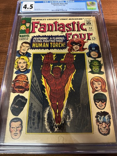 Fantastic Four Comic vol 1 no 54 09/1966 CGC 4.5