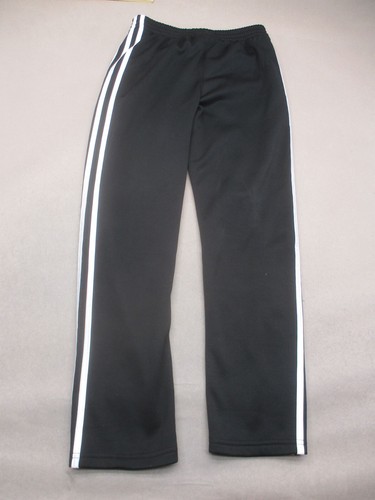 ADIDAS Size M (10-12) Girls Black Stretch Waist Pocket Pull On Track Pants 847 - Picture 8 of 9