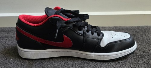 Nike Jordan 1 Low White Toe (White/Varsity Red/White/Black 553558-063: 10.5 US - Picture 5 of 7