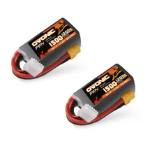 2X Ovonic 1500mAh 4S LiPo Battery 14.8V 120C For FPV Nazgul5 V2 5" quadcopter
