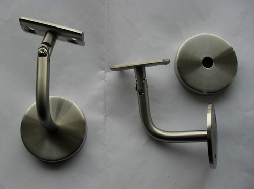 Supporto corrimano in acciaio inox V2A supporto VA supporto corrimano console snodo supporto a parete - Foto 12 di 14