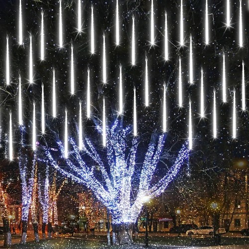 20 Tubes 480 LED Meteor Shower Rain Lights, 11.8 inches Cascading Icicle Ligh...