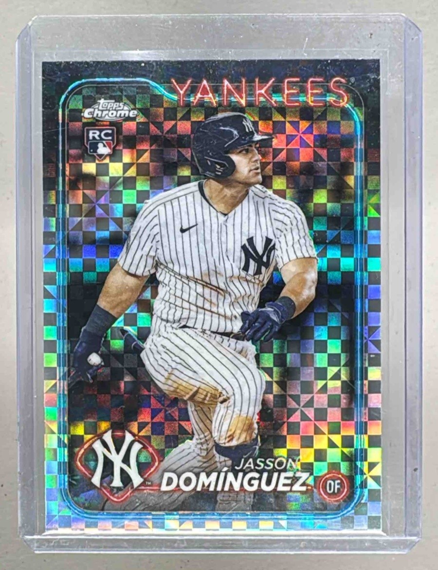 Jasson Dominguez 2024 Topps Chrome #89 X Fractor Rookie RC