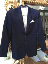TOMMY HILFIGER Big Boys Modern-Fit Blazer Navy Blue Size 14