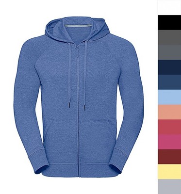 Herren HD Sweatshirt Russell Europe Zipped Hooded XS bis 3XL bedruckbar R-284M-0