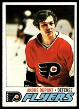 1977-78 Topps Card Hockey Andre Dupont Philadelphia Flyers #164 EX-MT