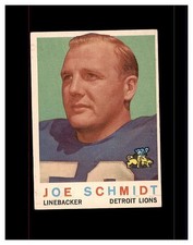 1959 TOPPS FOOTBALL JOE SCHMIDT #6 HOF DETROIT LIONS