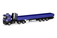 Herpa 960038 Mercedes Benz Arocs (Mit Kran) Pritschen-Sattelzug Hochtief 1:87
