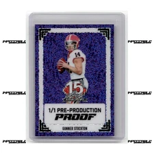2025 Leaf NSCC The National Proof - Gunner Stockton Rookie 1/1 Purple Dots