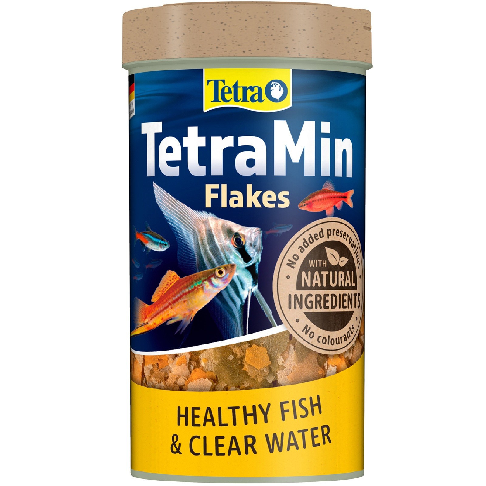 TETRA MIN FLAKES 66ml or 100ml : Complete Bio Active Tropical Pet Fish Feed Mix