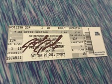 Brad Park autographed AHL hockey ticket 