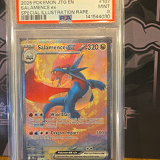 PSA 9 2025 Pokémon TCG Salamence ex 187/159 SV09 Journey Together SIR Holo on eBay