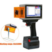 Touch Screen Handheld Laser Marking Machine Laser Engraver 50x50MM w/2 Batteries