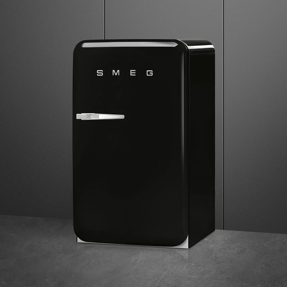 SMEG FAB10RBL6 Kühlschrank schwarz 50`s Style Retro EEK: D NEUWARE - Bild 3 von 4